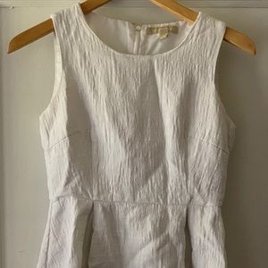 Banana Republic Sleeveless White Peplum Top